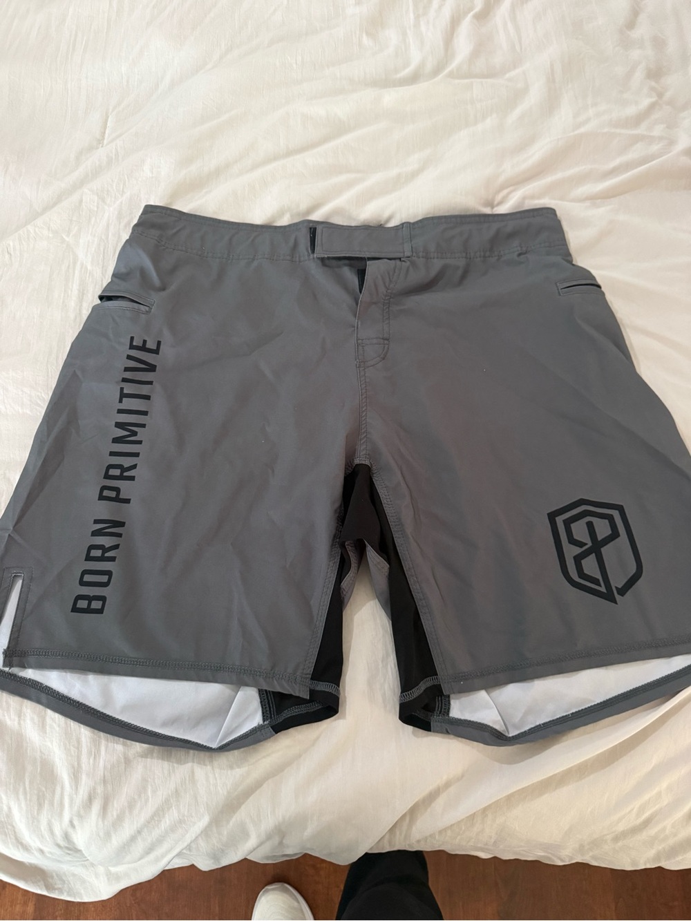 Born Primitive Charcoal Gray Athletic Shorts